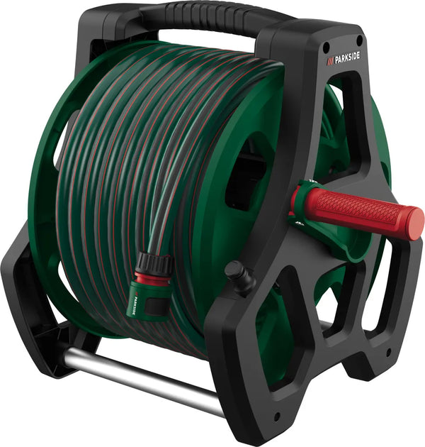 PARKSIDE® falra szerelhetõ tömlõdob, 4 rétegû kerti tömlõvel - 20m