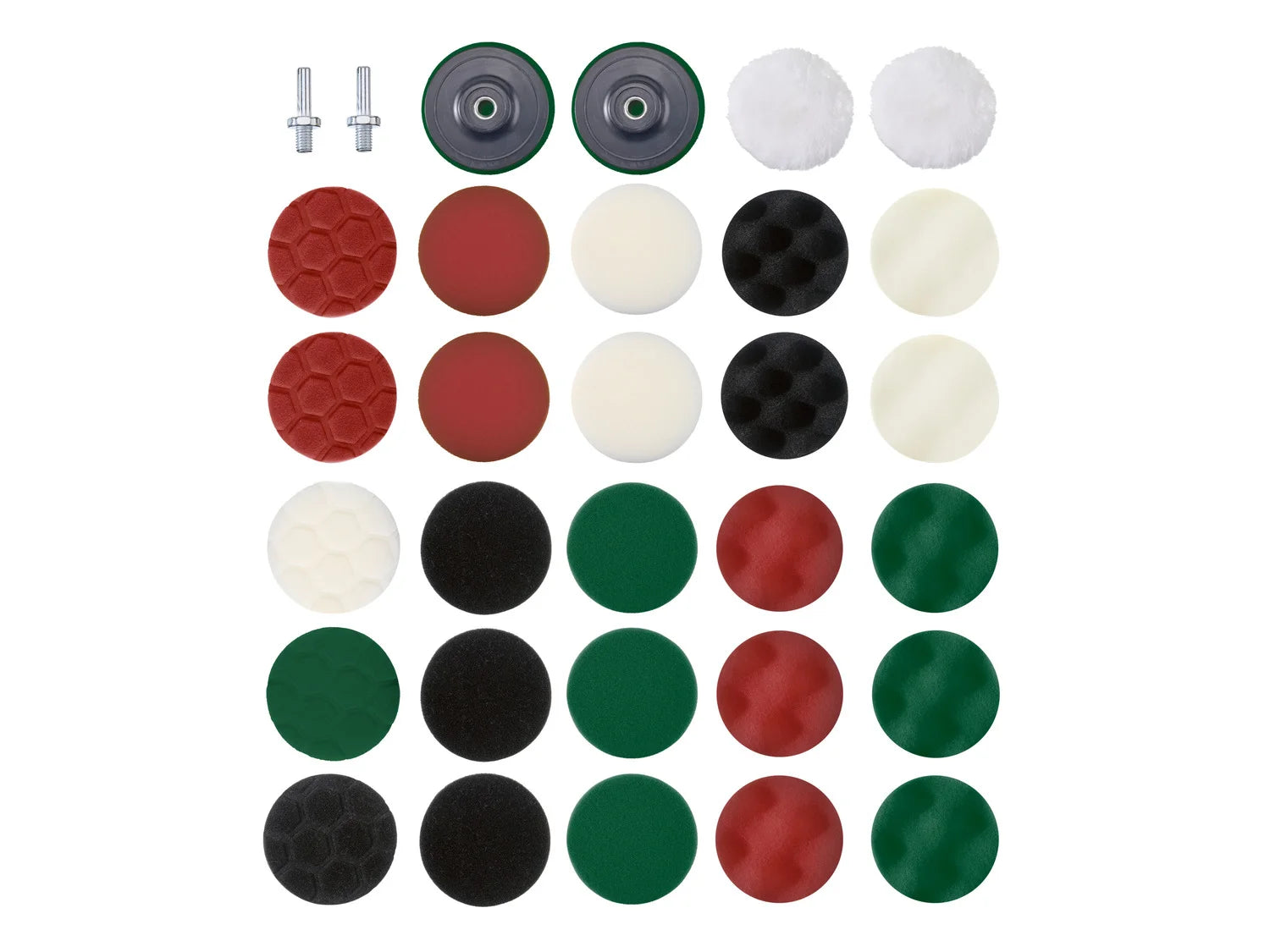 PARKSIDE® polírozó betét készlet – 180 mm – 5 darab, különbözõ keménységû polírozó korong