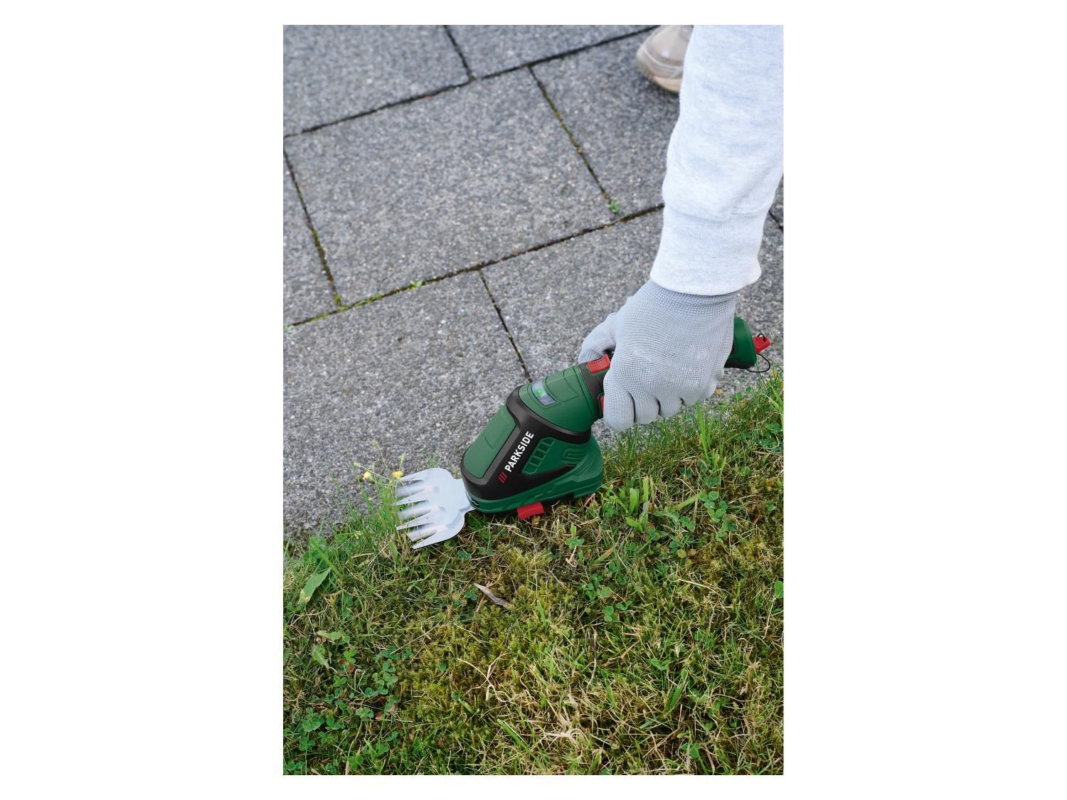 PARKSIDE® PGSA 4 B3 4V 2 az 1-ben akkumulátoros fû- és bokornyíró olló  – 180°-ban forgatható puha markolattal