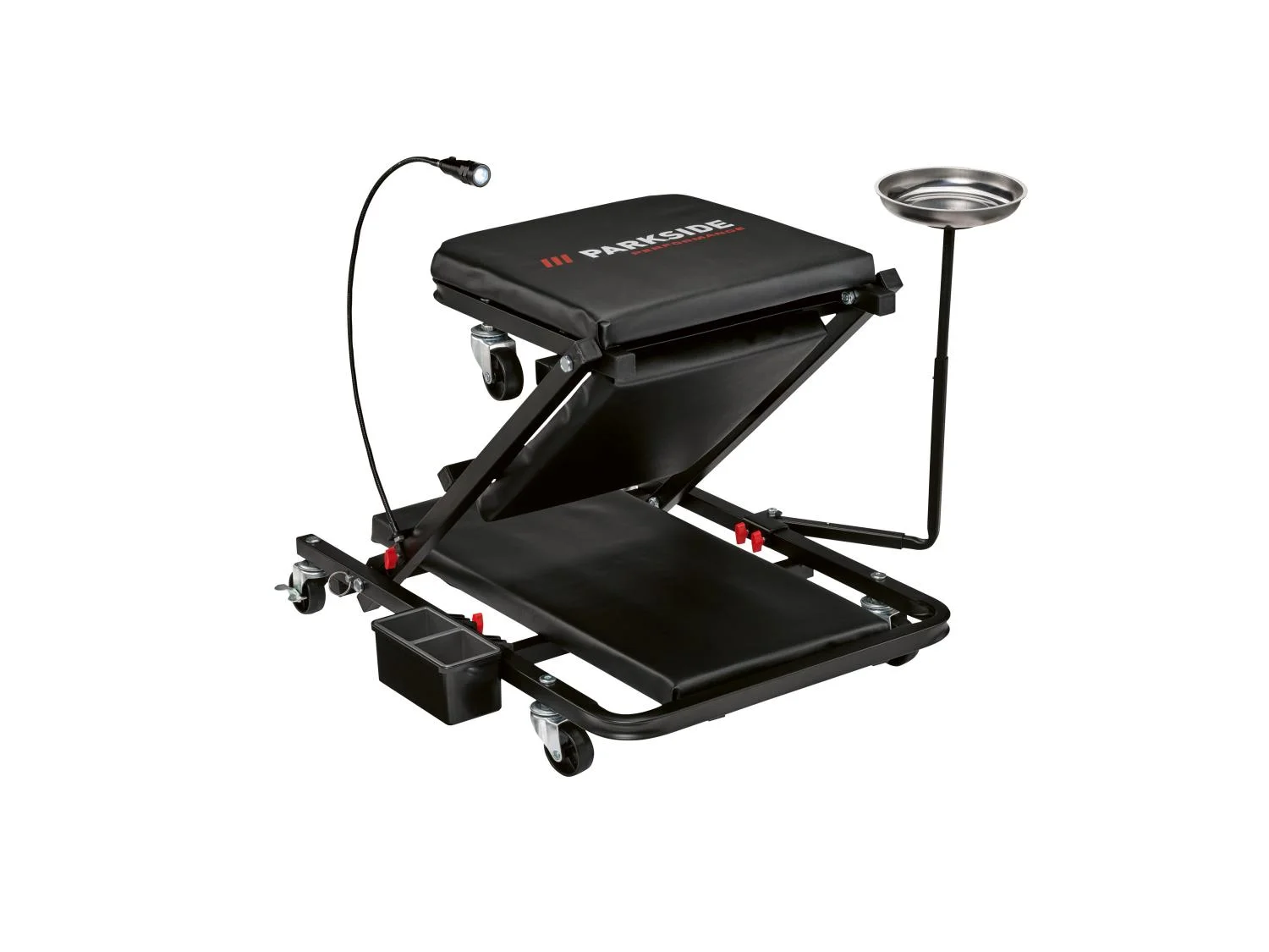 PARKSIDE® PERFORMANCE 2 az 1-ben szerelõasztal és fekvõ szerelõkocsi, LED-lámpával és tartozékokkal