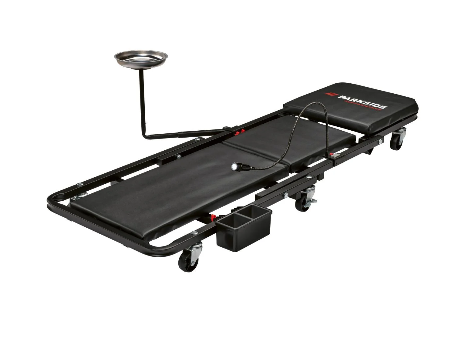 PARKSIDE® PERFORMANCE 2 az 1-ben szerelõasztal és fekvõ szerelõkocsi, LED-lámpával és tartozékokkal