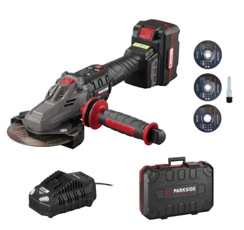 PARKSIDE PERFORMANCE® PPWSFA 20-Li B320 V Akkus Laposfejû Szögcsiszoló, Akkuval - töltõvel