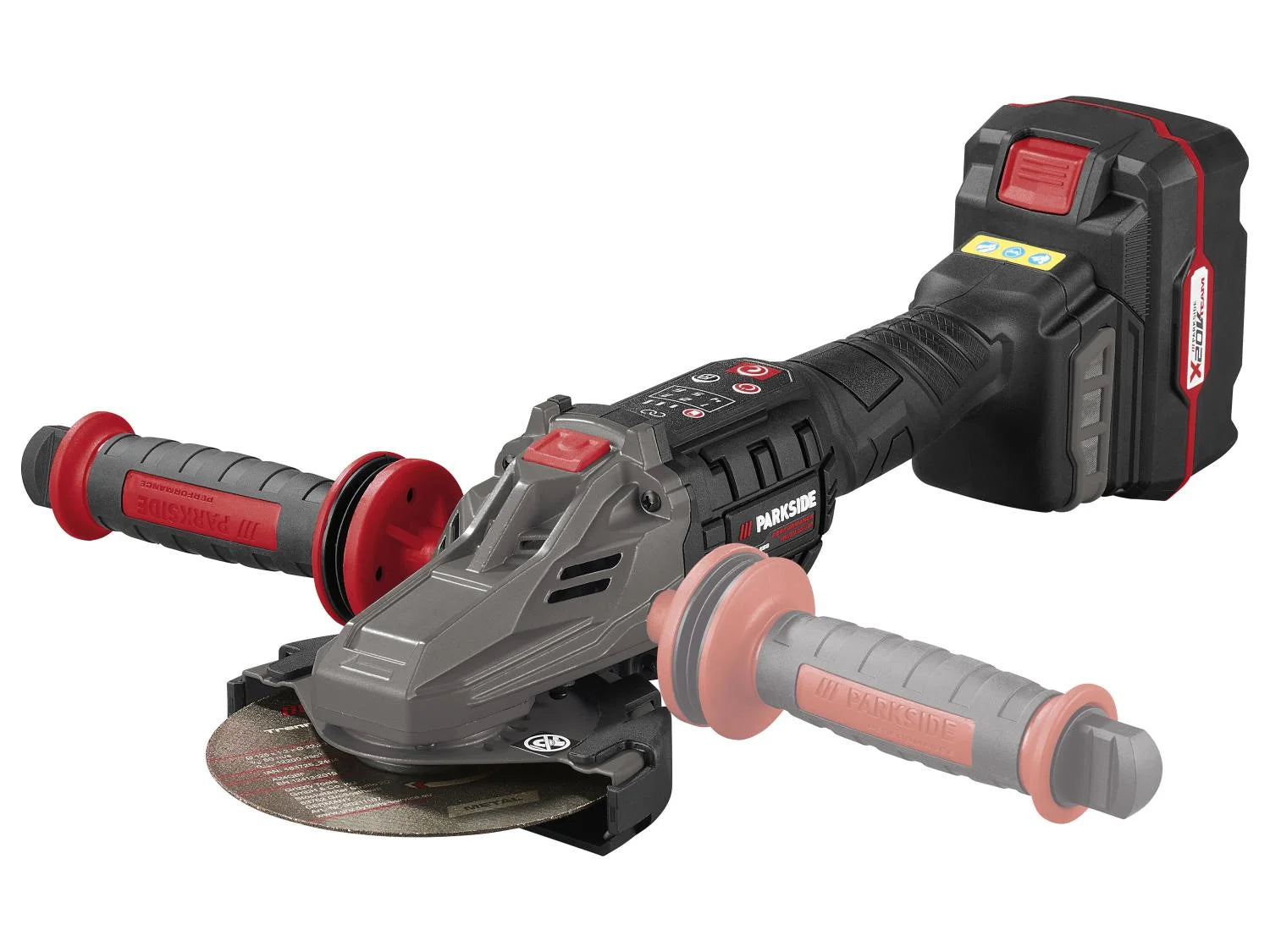 PARKSIDE PERFORMANCE® PPWSFA 20-Li B320 V Akkus Laposfejû Szögcsiszoló, Akkuval - töltõvel