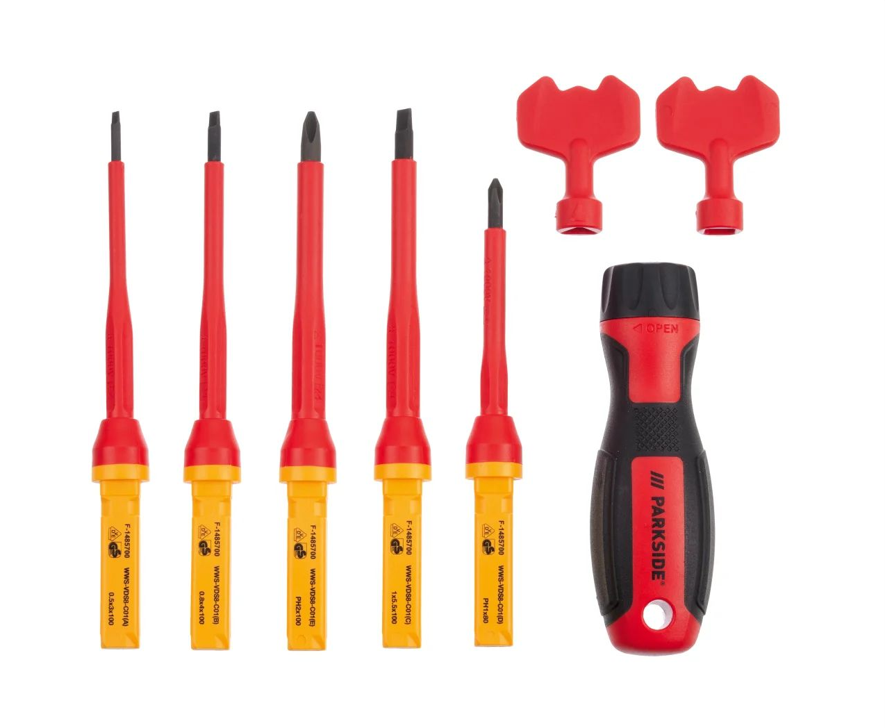 PARKSIDE® 8 részes szigetelt szerszámkészlet, 1000 V-ig
