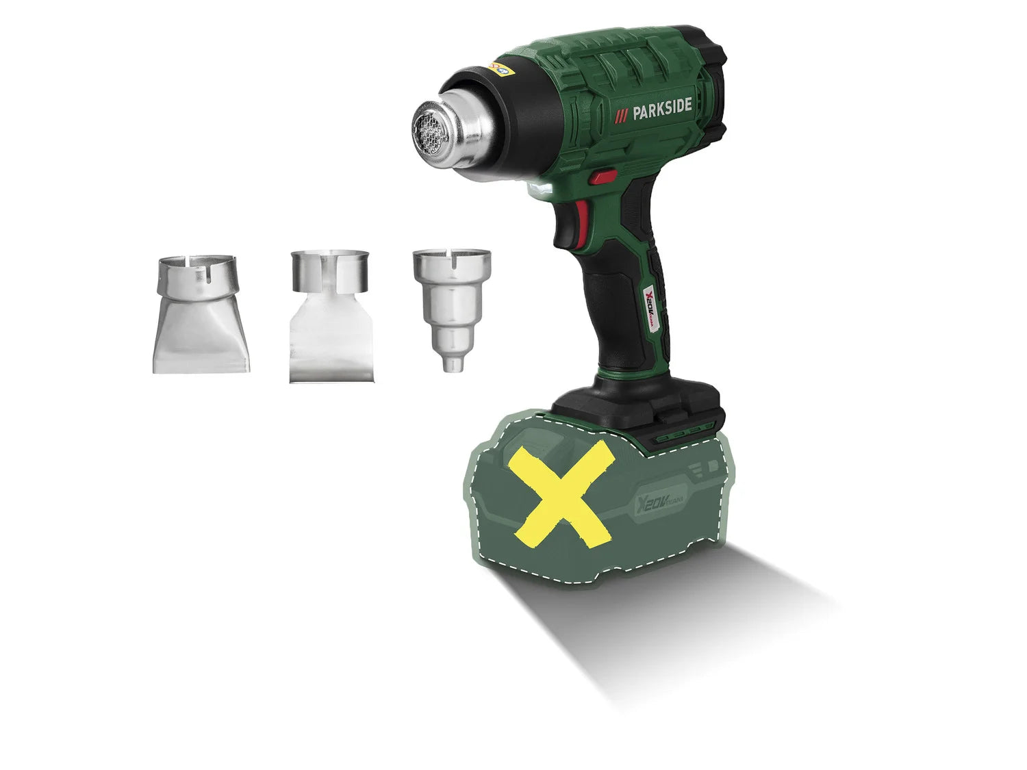 PARKSIDE® PHLGA 20-Li C2 Akkus hőlégpisztoly - (Akkumulátor és töltő nélkül