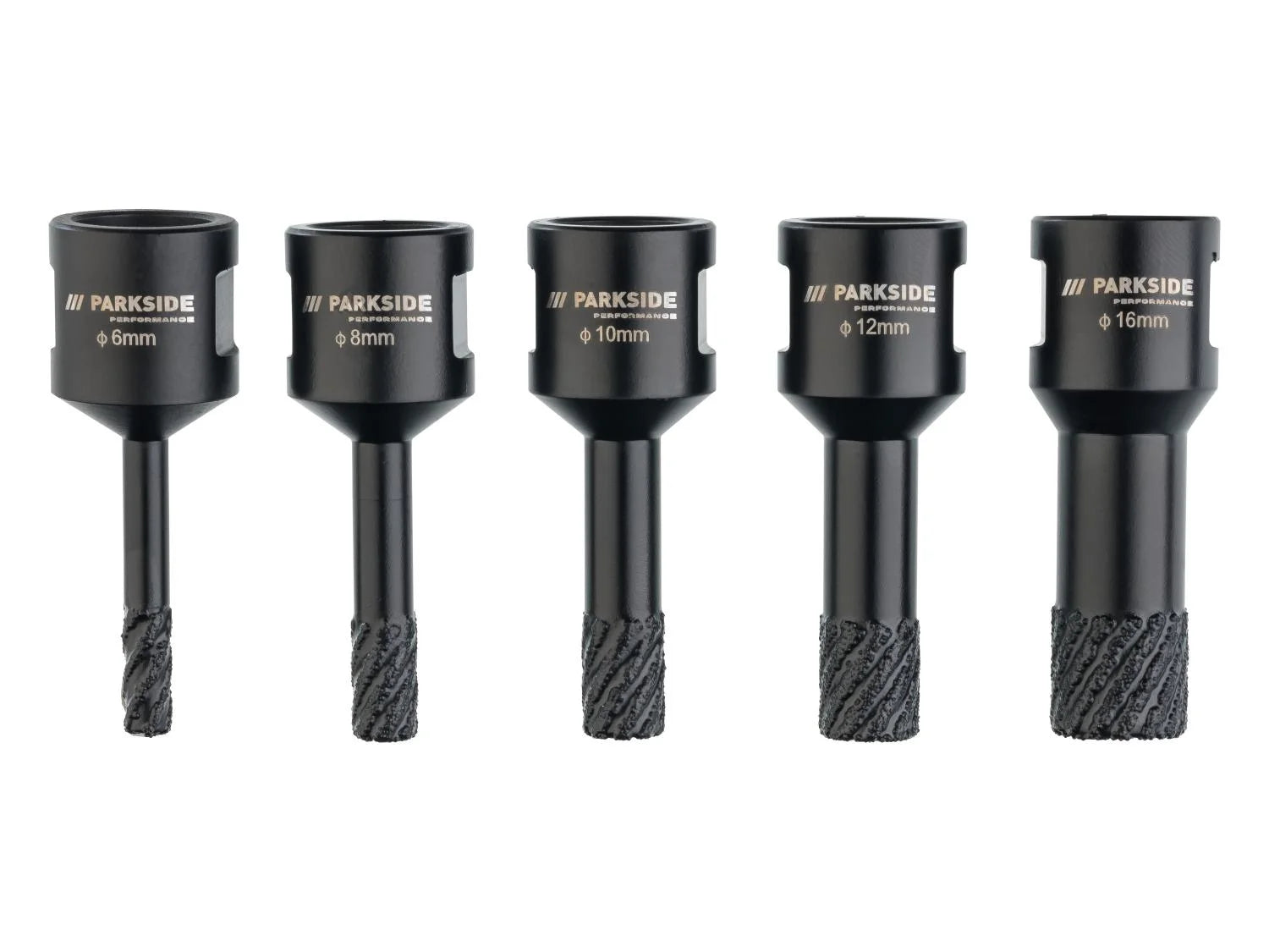 PARKSIDE PERFORMANCE® gyémánt koronafúró készlet, M14, 6–16 mm, 5 részes