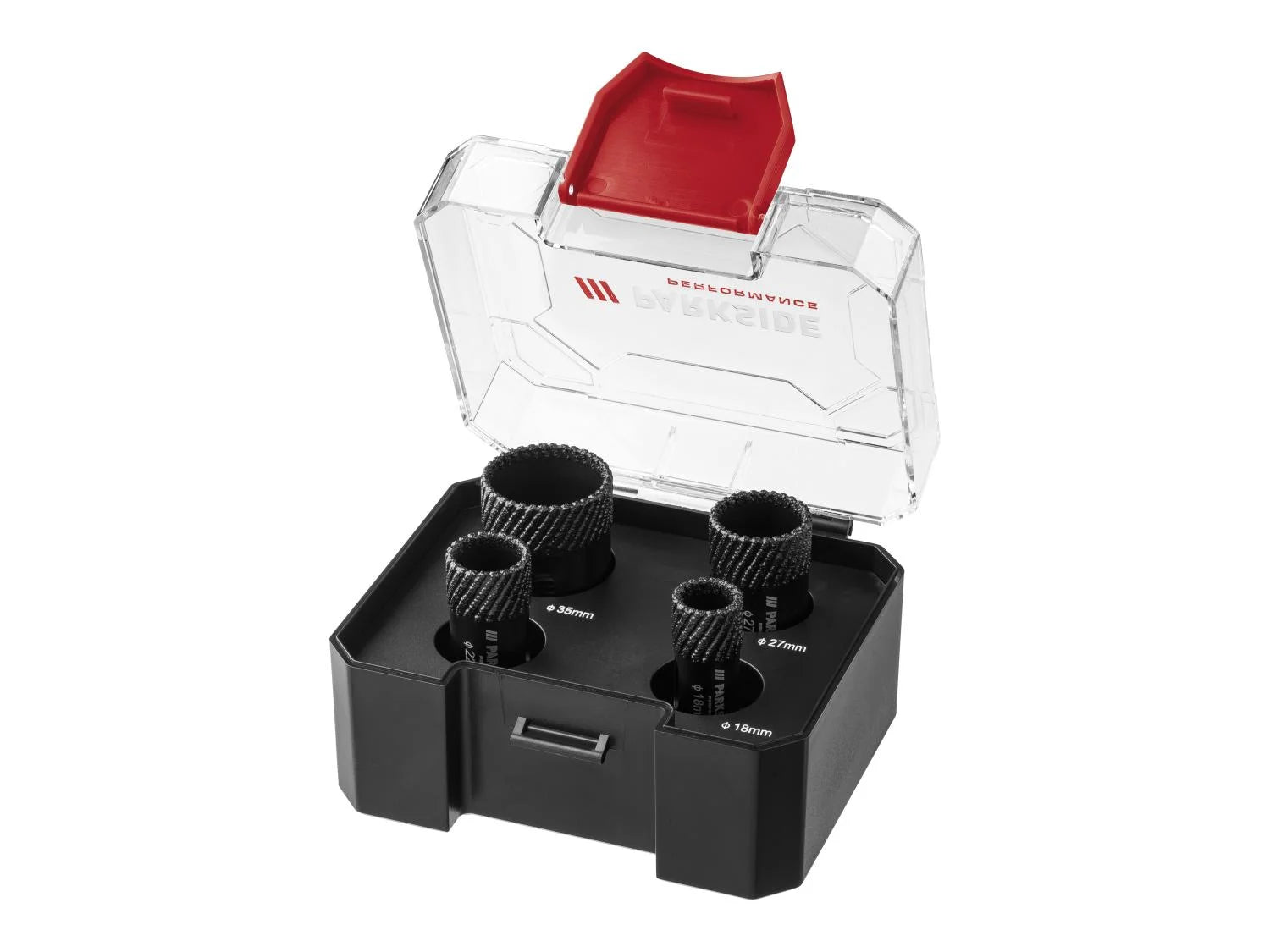 PARKSIDE PERFORMANCE® gyémánt koronafúró készlet, M14, 18–35 mm, 4 részes