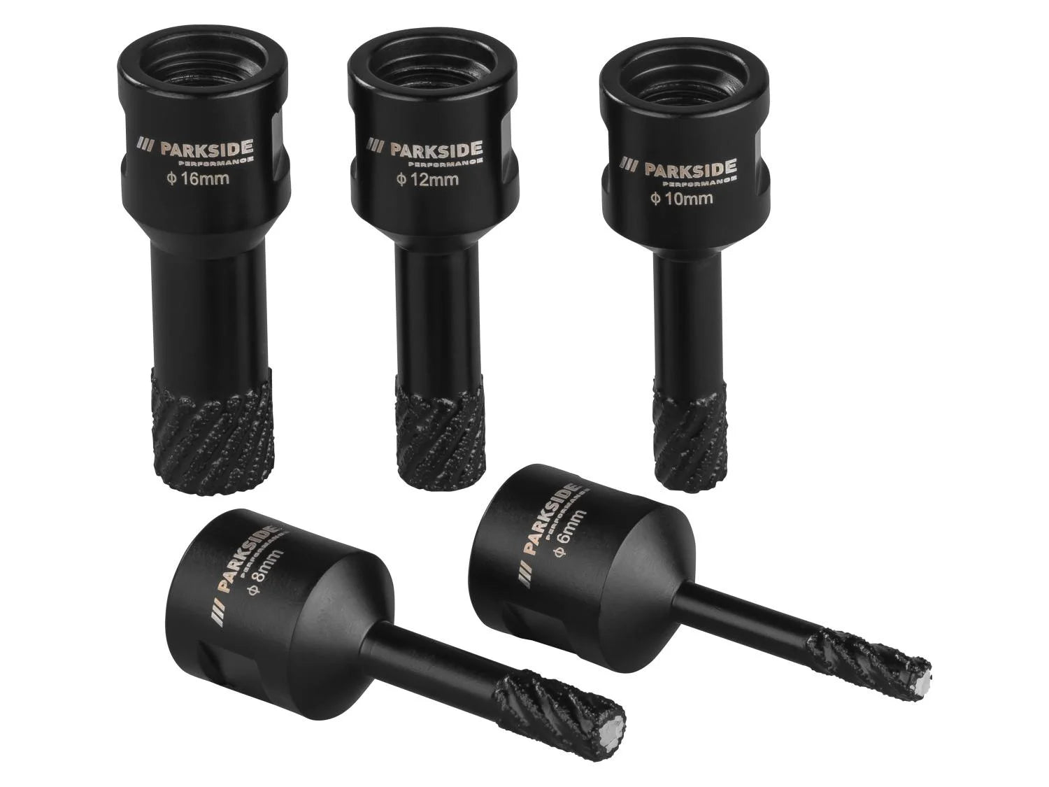 PARKSIDE PERFORMANCE® gyémánt koronafúró készlet, M14, 6–16 mm, 5 részes