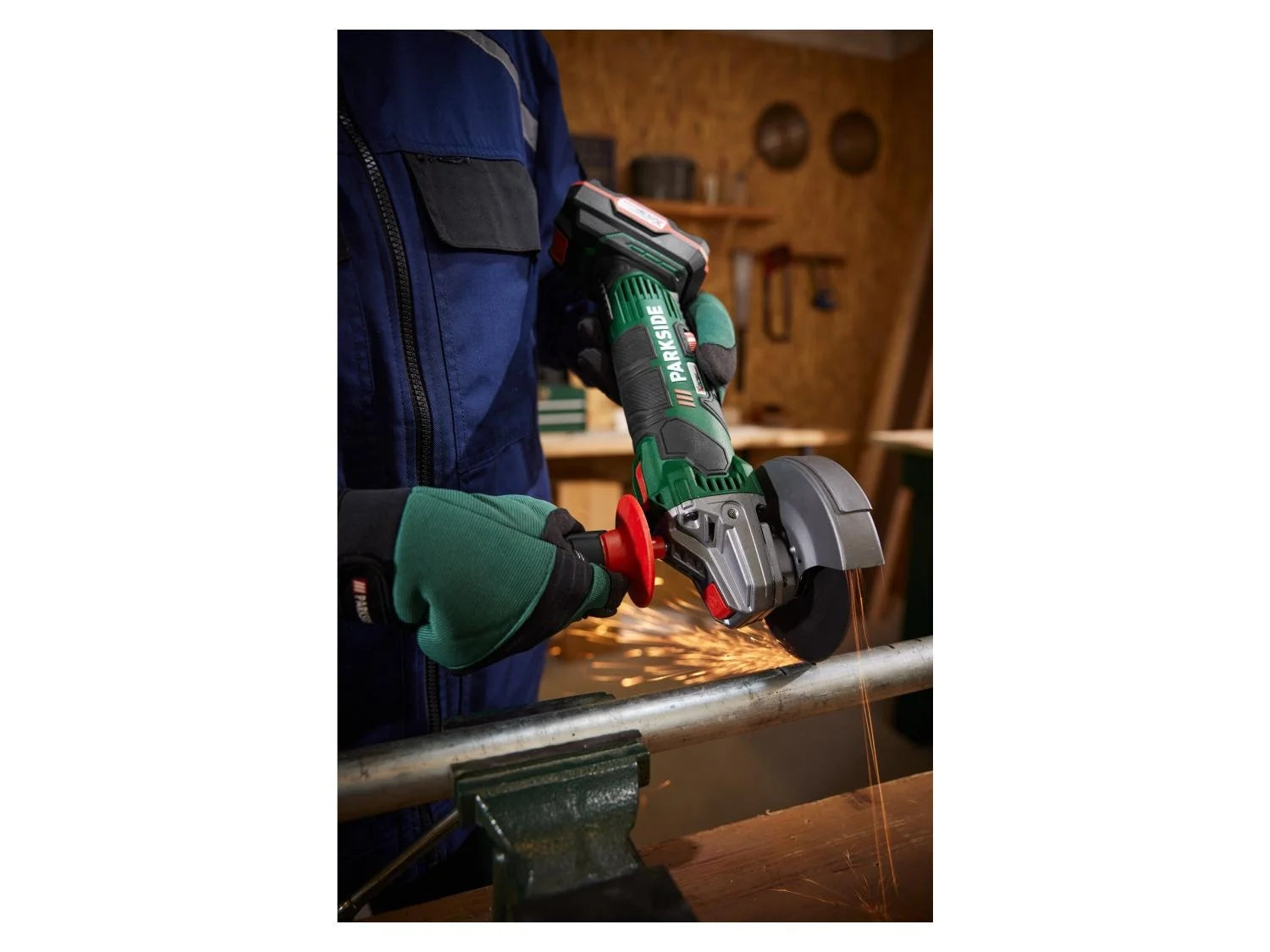 PARKSIDE® PWSA 20-Li F4 sarokcsiszoló, 20 V, akkumulátor és töltő nélkül