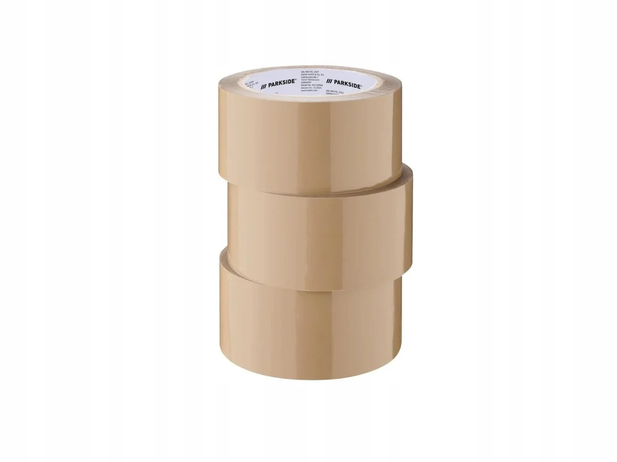 PARKSIDE® Barna csomagolószalag készlet, 66 m × 50 mm, 3 részes