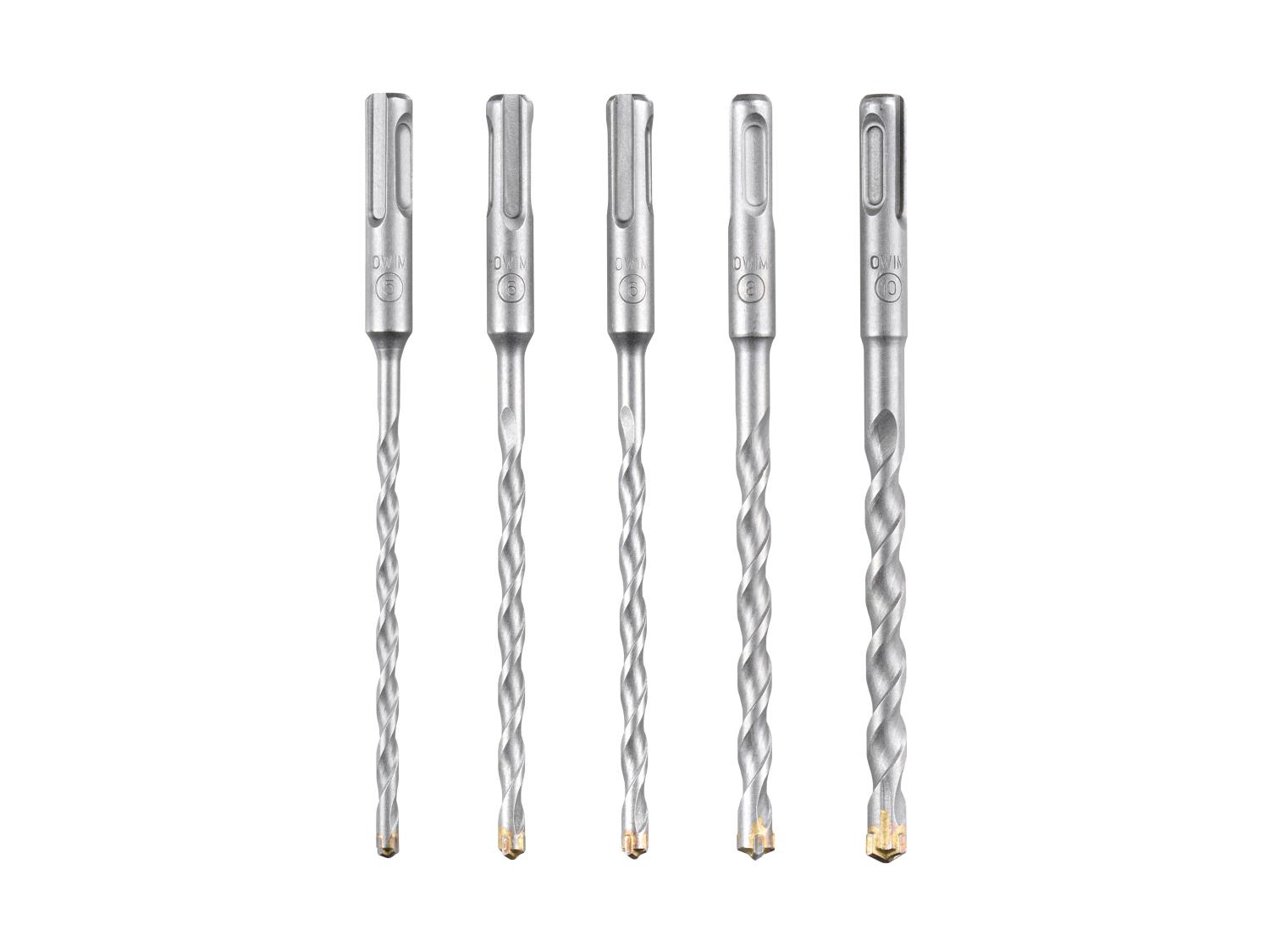 PARKSIDE PERFORMANCE® SDS-Plus betonfúrószár-készlet – 5 részes, 5–10 mm, négyélű keményfém fejjel