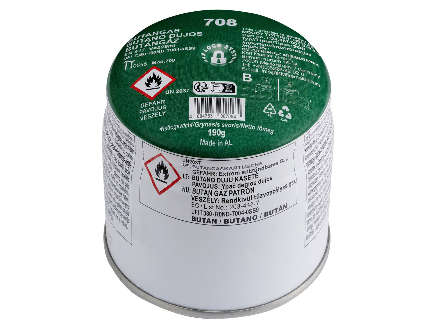PARKSIDE® butángázpalack készlet – 6 db, gázüzemű készülékekhez
