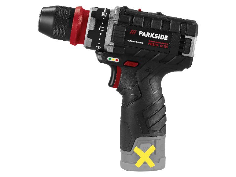 PARKSIDE PERFORMANCE® PBSPA 12 E4 Akkus fúró-csavarozó, 12 V, 35 Nm – akkumulátor nélkül