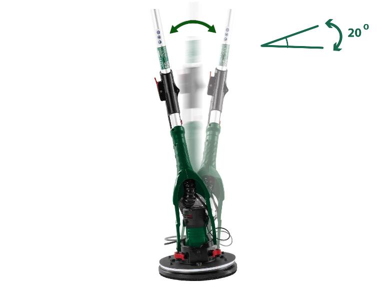 PARKSIDE® PWDS 920 E5 Fal- és mennyezetcsiszoló, 710 W, 110–170 cm, LED világítással