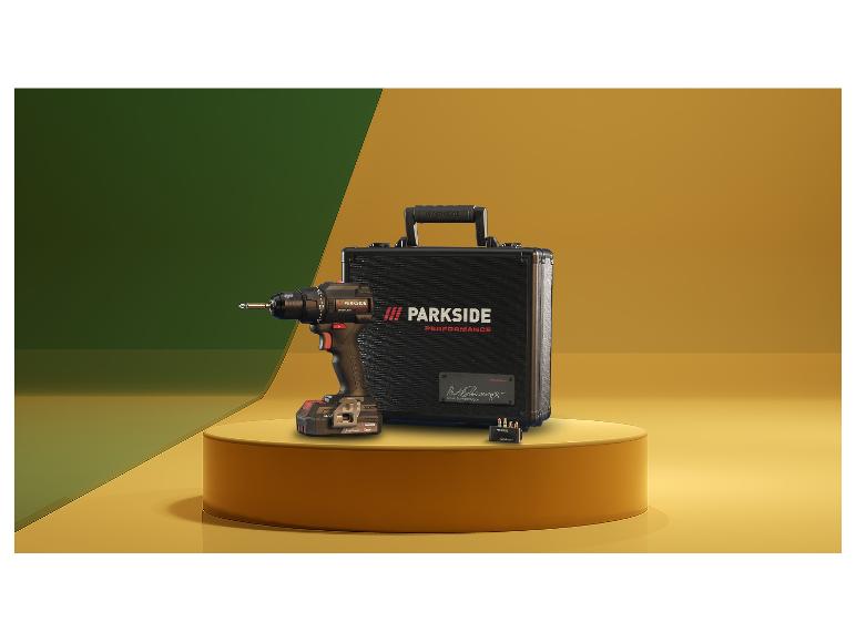 PARKSIDE PERFORMANCE® PPABSS 20-Li A1 akkus fúró-csavarozó Signature Edition, 20 V, 2 Ah, 60 Nm – Arnold Schwarzenegger limitált kiadás