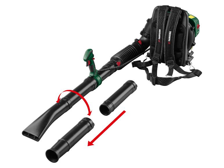 PARKSIDE® PBRLB 52 A1 Benzines háti lombfúvó, 1600 W, 750 m³/h, 290 km/h