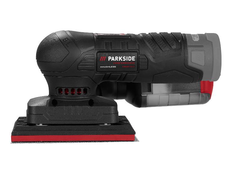 PARKSIDE PERFORMANCE® PASSP 12-Li A1 akkus rezgőcsiszoló, 12 V, 80 × 130 mm – akku nélkül