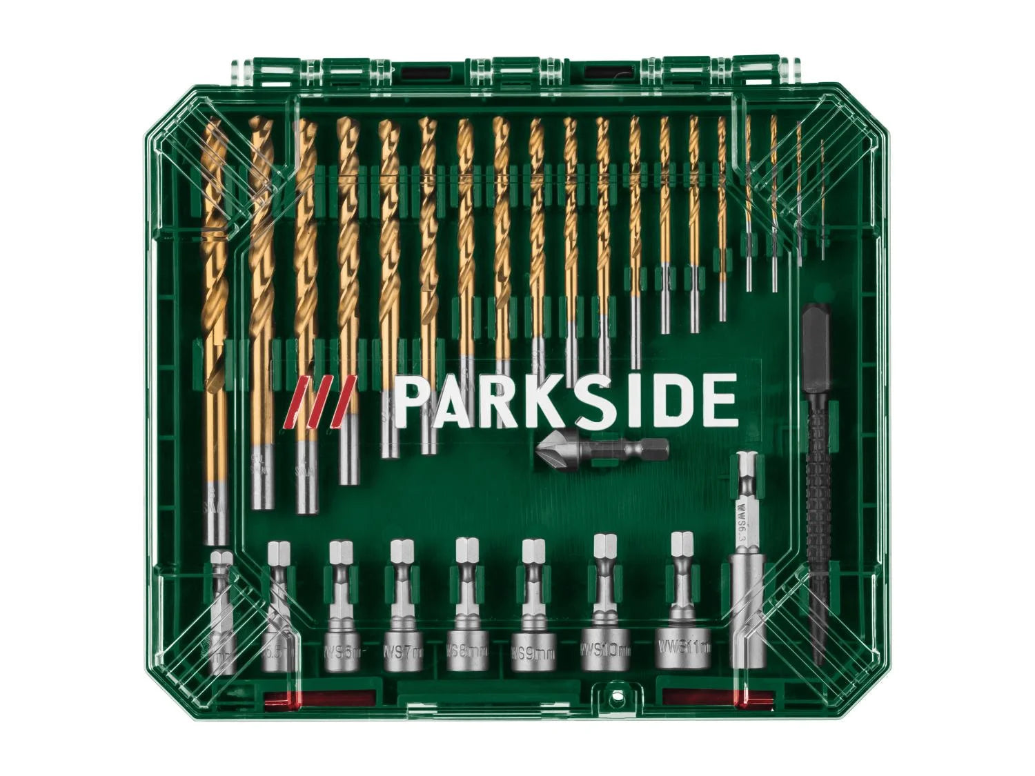 PARKSIDE® Fúró- és bitkészlet 2 szintes tárolódobozban