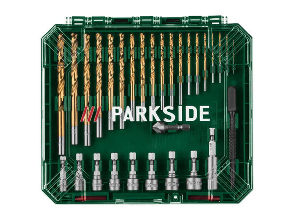 PARKSIDE® Fúró- és bitkészlet 2 szintes tárolódobozban - 75 részes