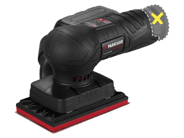 PARKSIDE PERFORMANCE® PASSP 12-Li A1 akkus rezgőcsiszoló, 12 V, 80 × 130 mm – akku nélkül