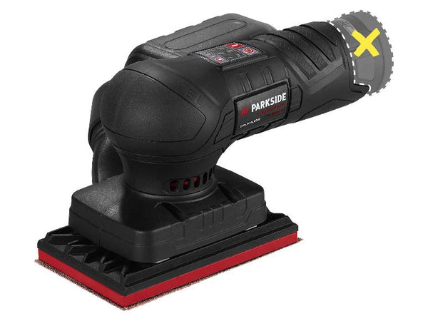 PARKSIDE PERFORMANCE® PASSP 12-Li A1 akkus rezgőcsiszoló, 12 V, 80 × 130 mm – akku nélkül