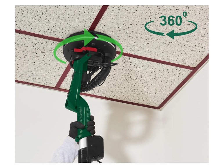 PARKSIDE® PWDS 920 E5 Fal- és mennyezetcsiszoló, 710 W, 110–170 cm, LED világítással