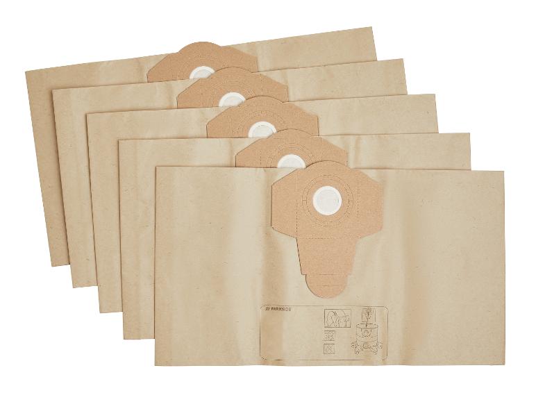 PARKSIDE® PFT 20 A1 Papír porzsák, 20 literes porszívóhoz, 12 db, PWD és PNTS kompatibilis