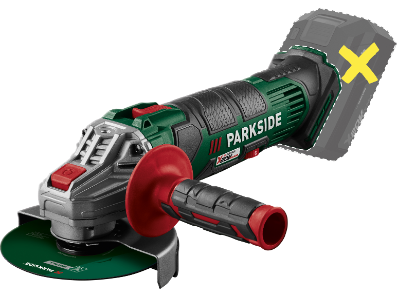 PARKSIDE® PWSA 20-Li G4 Akkus sarokcsiszoló, 20 V, Ø125 mm – akkumulátor nélkül