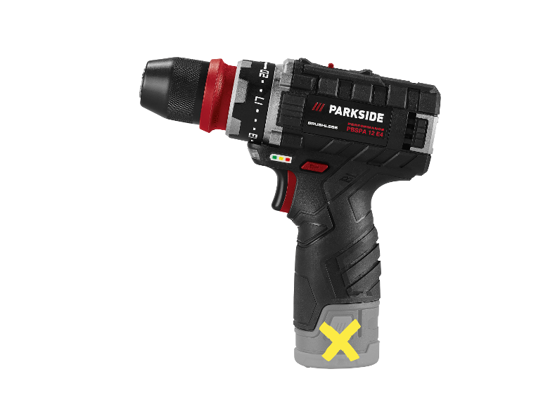PARKSIDE PERFORMANCE® PBSPA 12 D4 Akkus fúró-csavarozó, 12 V, 35 Nm, Brushless – akkumulátor nélkül