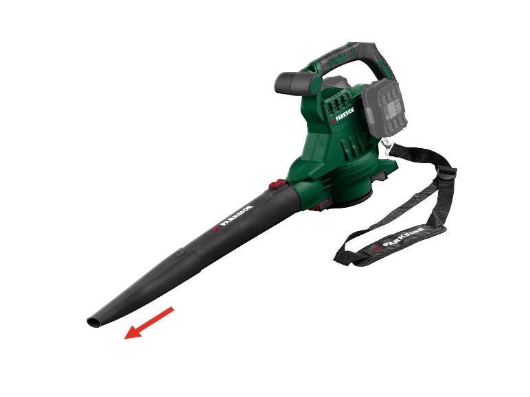 PARKSIDE® PLSA D3 akkus lombszívó és lombfúvó, 40 V, 3 az 1-ben – akkumulátor nélkül