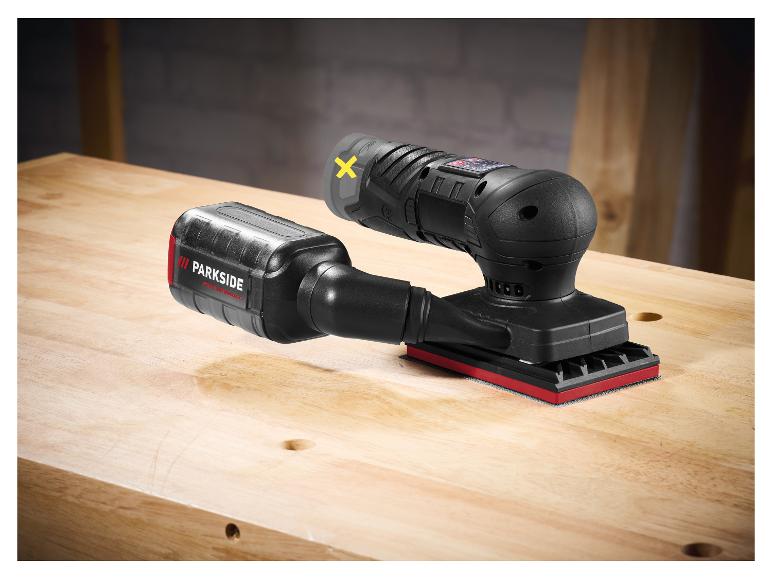 PARKSIDE PERFORMANCE® PASSP 12-Li A1 akkus rezgőcsiszoló, 12 V, 80 × 130 mm – akku nélkül