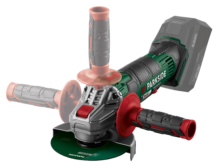 PARKSIDE® PWSA 20-Li G4 Akkus sarokcsiszoló, 20 V, Ø125 mm – akkumulátor nélkül