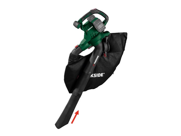 PARKSIDE® PLSA D3 akkus lombszívó és lombfúvó, 40 V, 3 az 1-ben – akkumulátor nélkül