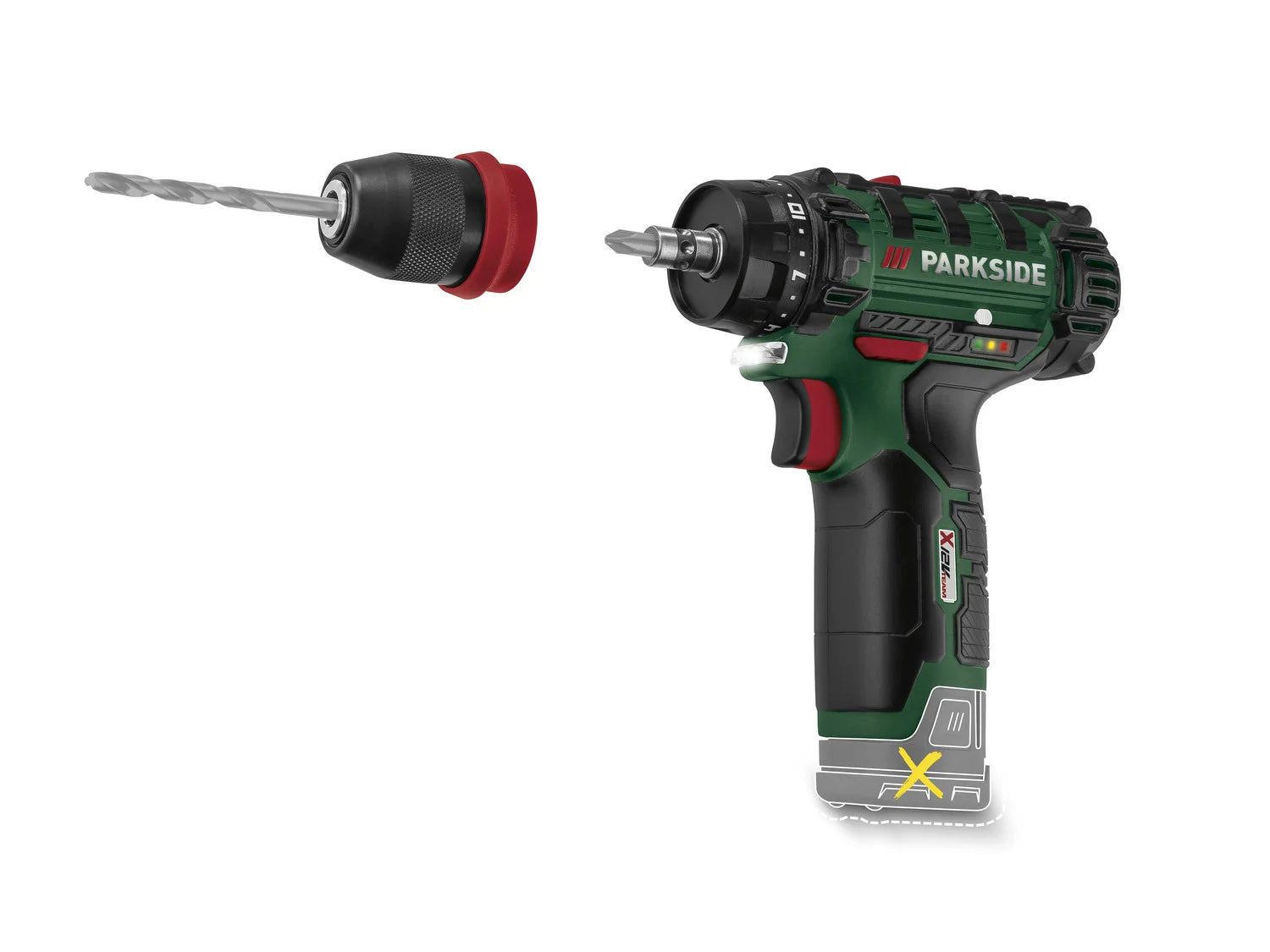 PARKSIDE® PBSA 12 F5 akkus fúró-csavarozó (akkumulátor nélkül)