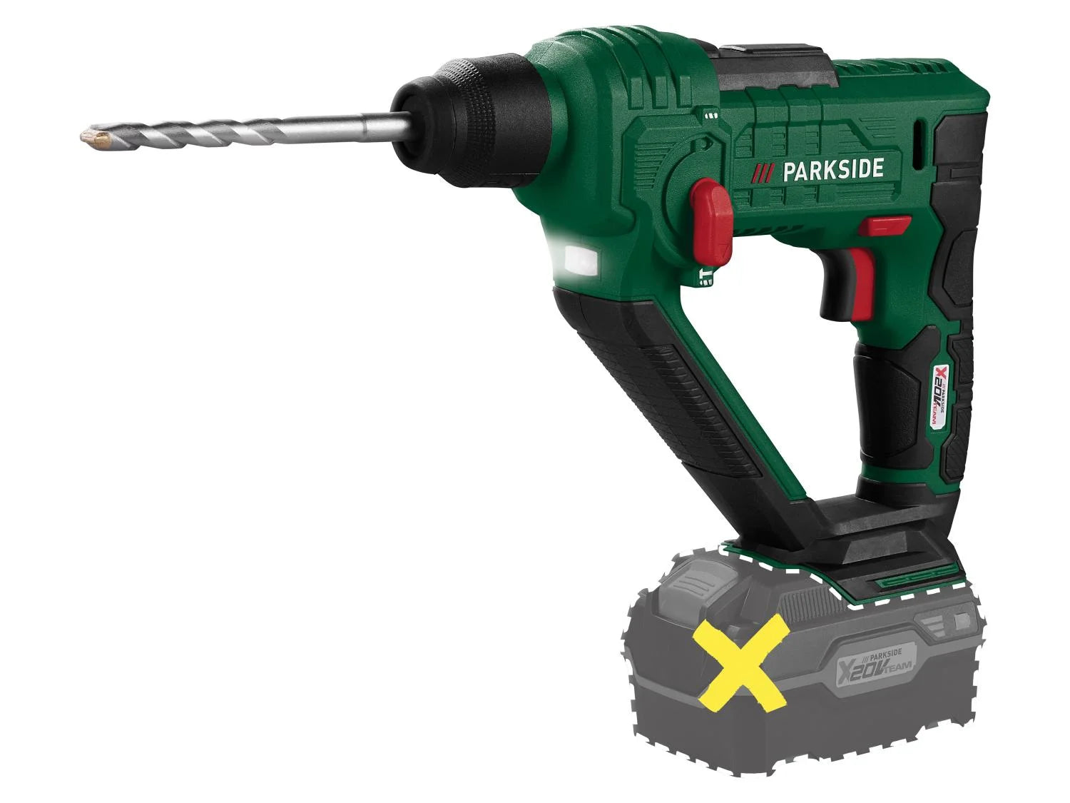 PARKSIDE® PABH 20-Li D4 Akkumulátoros fúrókalapács - (Akkumulátor és töltő nélkül)