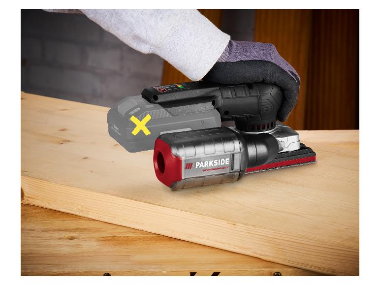 PARKSIDE PERFORMANCE® PAMSP 20-Li A1 akkus multifunkciós rezgőcsiszoló, 20 V – akku nélkül
