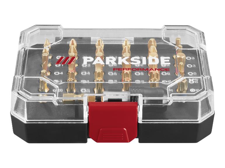 PARKSIDE PERFORMANCE® PBSP 2 D4 Torziós bitkészlet, 37 részes, színkódolt bitekkel