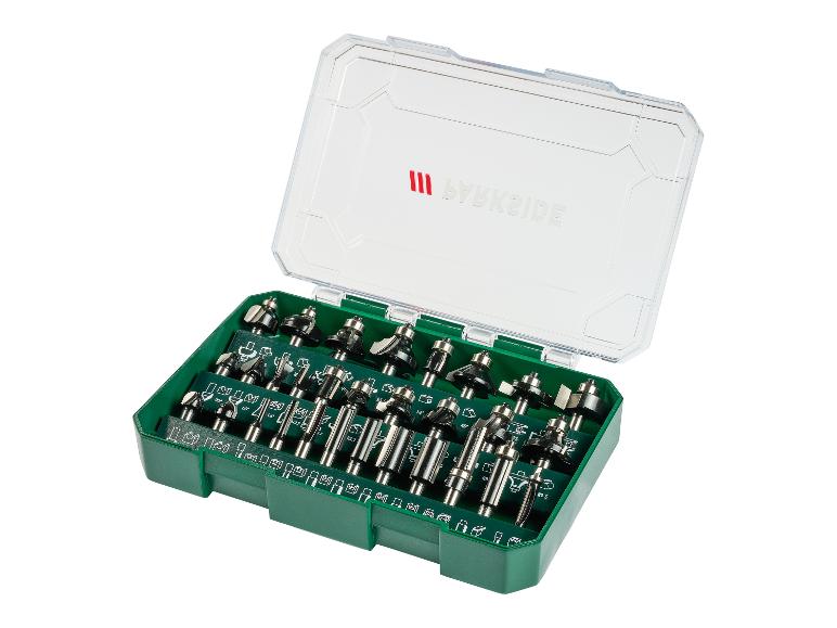 PARKSIDE® PFB 30 A1 Marófej készlet felsőmaróhoz, 8 mm, 30 részes