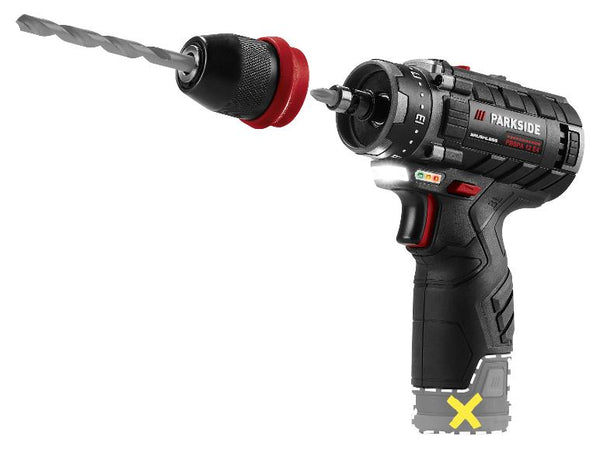 PARKSIDE PERFORMANCE® PBSPA 12 E4 Akkus fúró-csavarozó, 12 V, 35 Nm – akkumulátor nélkül