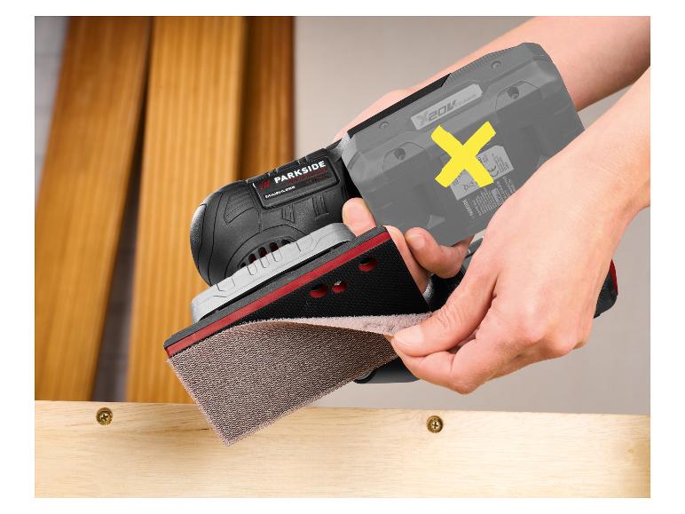 PARKSIDE PERFORMANCE® PAMSP 20-Li A1 akkus multifunkciós rezgőcsiszoló, 20 V – akku nélkül