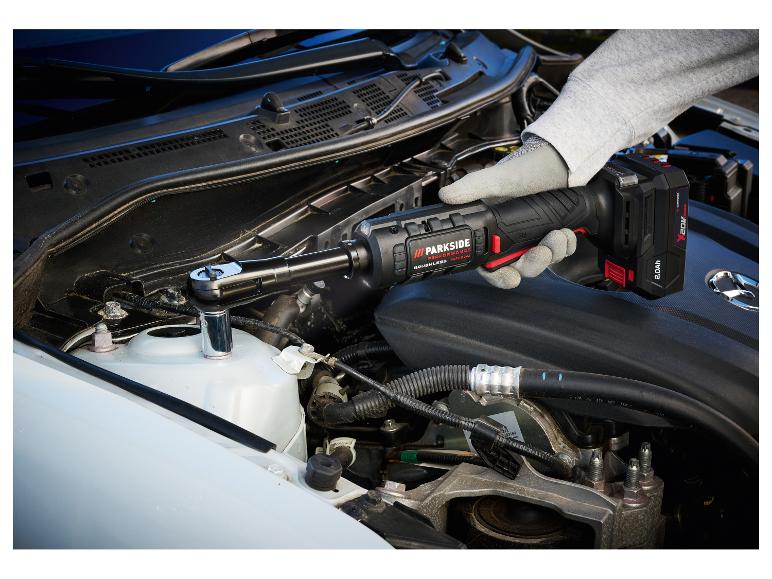 PARKSIDE PERFORMANCE® PARP 20-Li B2 Akkus racsnis csavarkulcs, 20 V, 75 Nm, 2 Ah akkumulátorral és töltővel