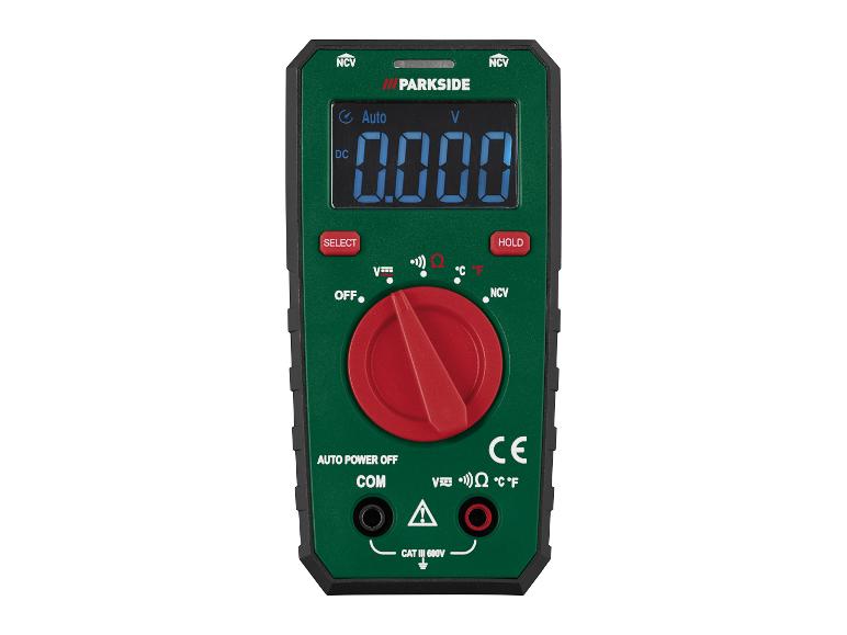 PARKSIDE® Digitális multiméter, 600 V, CAT III, NCV, Auto-Range