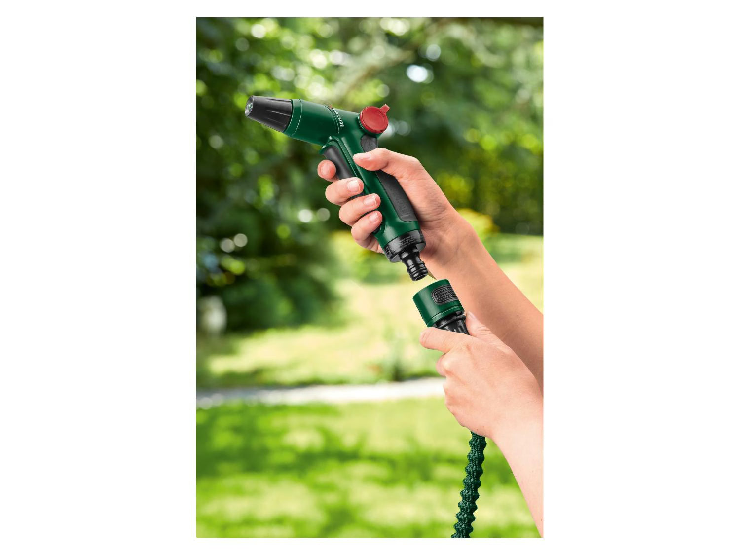 PARKSIDE® Flexibilis kerti locsolótömlő készlet, 15 m, locsolófejjel