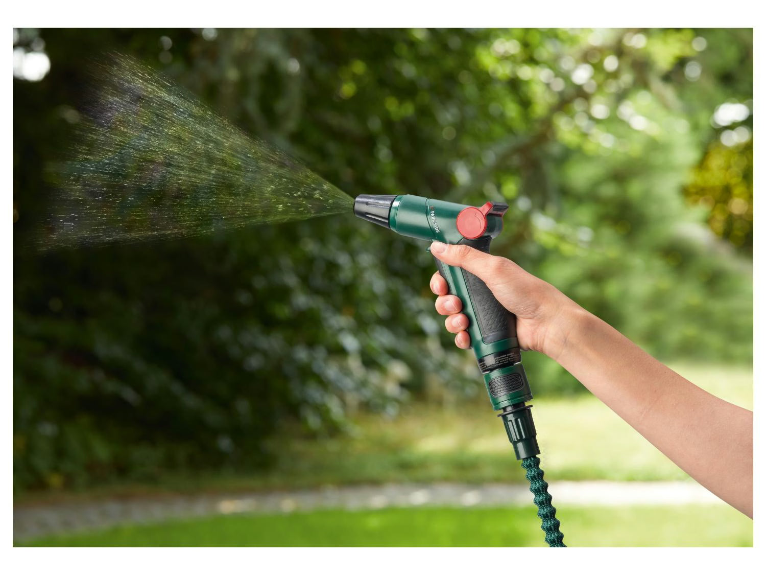 PARKSIDE® Flexibilis kerti locsolótömlő készlet, 15 m, locsolófejjel
