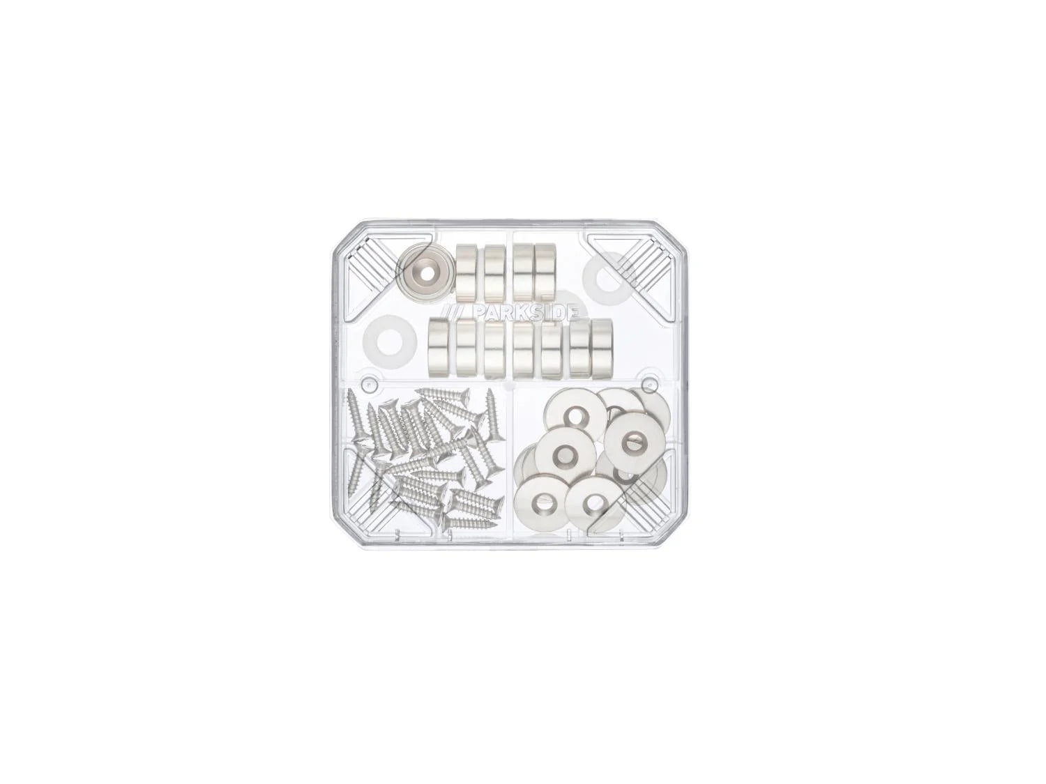 PARKSIDE® Süllyesztett furatú neodímium fazékmágnes készlet, 48 részes, max. 5,3 kg