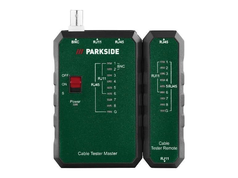 PARKSIDE® PNKT A1 Hálózati kábelteszter, RJ11 / RJ45 / BNC